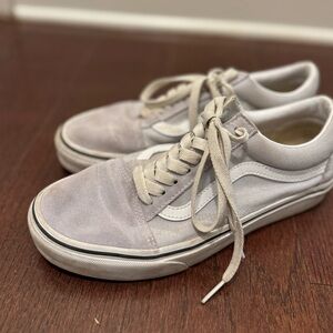 Vans Women's Sneakers in Light Gray and White